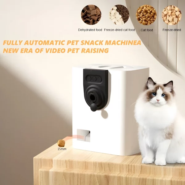 Smart Pet Food Machine High-quality with Video Camera Pet APP Remote Interactive Dialogue Snacks Feeder Dog Feeder Dispenser - Image 2