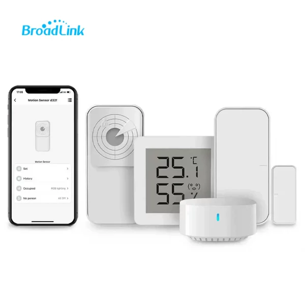 BroadLink Fastcon KIT-SR Smart Life Scene Trigger Security Sensor Control Radar Microwave Motion Sensor Kit for Home Automation