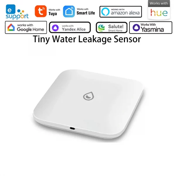 eWelink Zigbee 3.0 water leakage sensor Works with SmartLife/Salute/Google/Alice/Alexa/hue Reomoted with APP