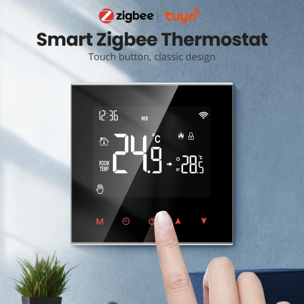 AVATTO Tuya Zigbee Smart Thermostat,Electric Heating Water Gas Boiler Temperature Controller Work with Alexa Google Home - Image 3