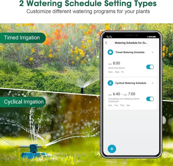 Insoma Automatic Water Timer with Gateway Dual Hose Garden Irrigation Watering System Remote Sprinkler Programmer support Alexa - Image 5