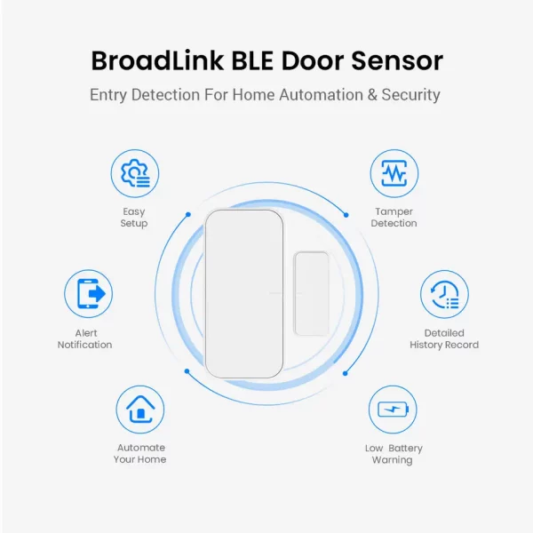 BroadLink FastCon SR4D Door Sensor Smart Home Security System Magnetic Anti-theft Alarm Door Window Sensor - Image 5