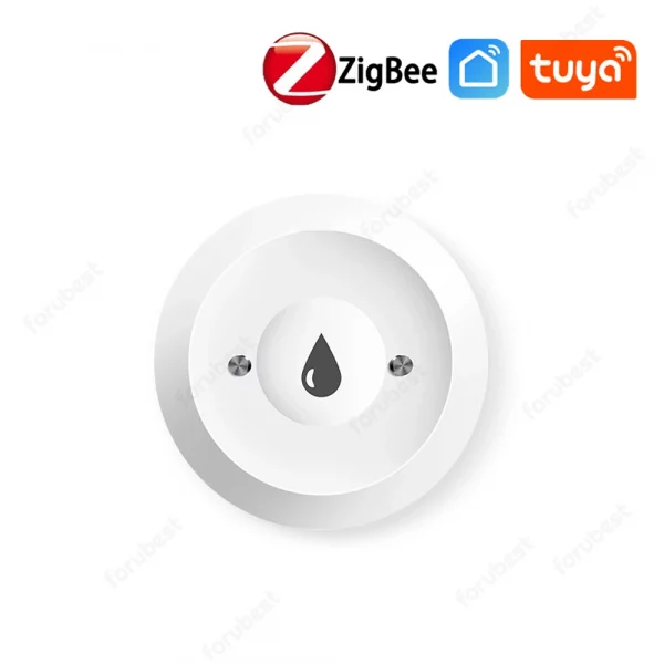 Tuya Zigbee Water Immersion Sensor Smart Life Leakage Sensor Water Level Alarm App Remote Monitoring Water Leak Detector For ZHA