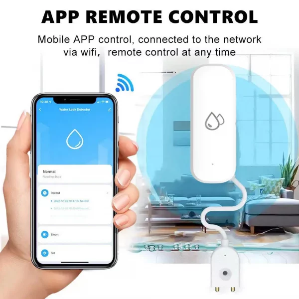 Tuya ZigBee Water Sensor Leakage Alarm Flood Leak Detector Smart Home APP Remote Control Smart Home Security Protection - Image 4