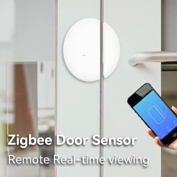 Tuya Smart Life Zigbee Smart Door Window Sensor Door Open Closed Detector Security Protection Alexa Google Home Voice Control - Image 2