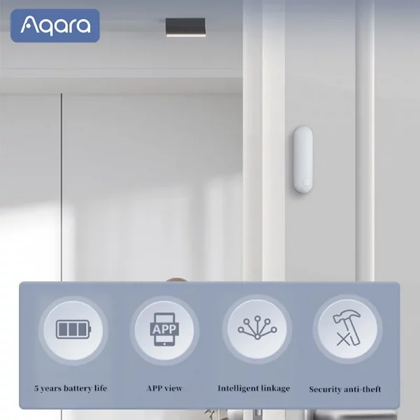 Aqara Door And Window Sensor P1 Zigbee 3.0 Smart Home Wireless Anti-theft Homekit Induction Door Magnetic Alarm For HomeKit APP - Image 4