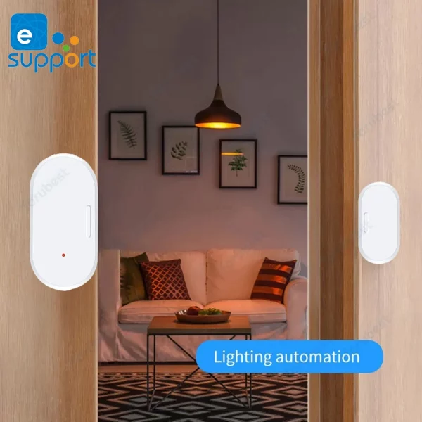 Ewelink ZigBee Door And Window Sensor Smart Home Security Wireless Burglar Alarm Door Contact Sensor Detector Works With Alexa - Image 2