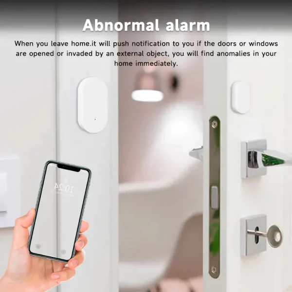 Tuya Smart ZigBee Door Window Sensor Smart Home Wireless Mini Door Detectors Open/Close APP Remote Alarm - Image 2