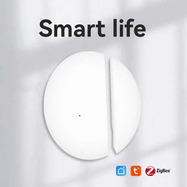 Tuya Smart Life Zigbee Smart Door Window Sensor Door Open Closed Detector Security Protection Alexa Google Home Voice Control