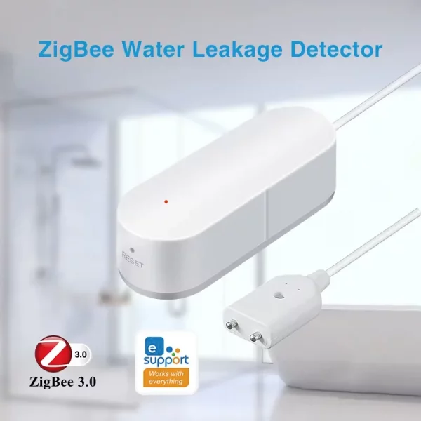 Ewelink Zigbee3.0 Water Sensor Alarm Water Leak Detector Flood Alert Overflow Security Alarm System Works With Zigbee Gateway - Image 2