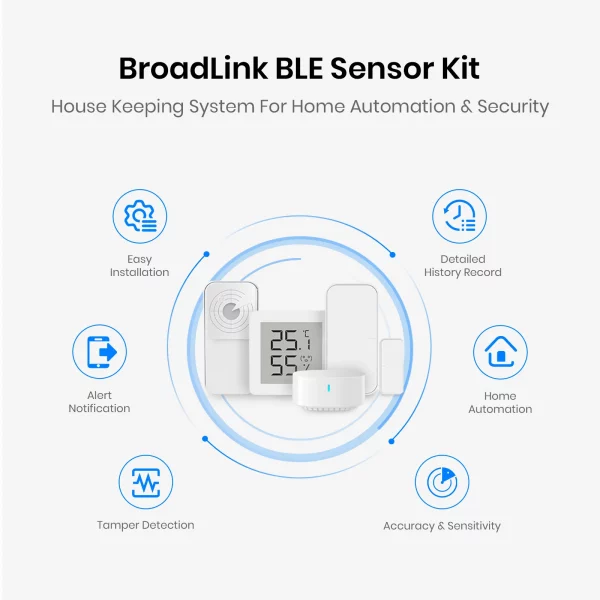 BroadLink Fastcon KIT-SR Smart Life Scene Trigger Security Sensor Control Radar Microwave Motion Sensor Kit for Home Automation - Image 3