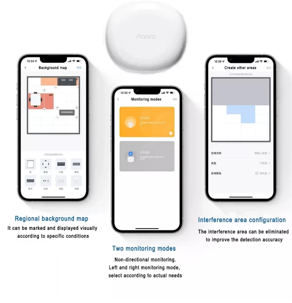 Aqara FP1 Body Human Presence Sensor Spatial Positioning Detection Millimeter Wave Radar High Precision Induction Motion Homekit - Image 2