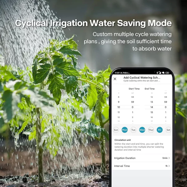 Insoma Automatic Water Timer with Gateway Dual Hose Garden Irrigation Watering System Remote Sprinkler Programmer support Alexa - Image 4