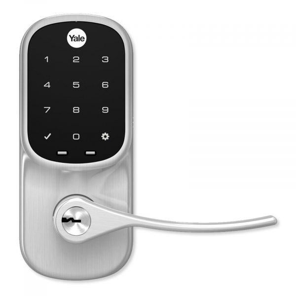 Yale Z-Wave Plus Assure Touchscreen Keypad Lever Lock, Satin Nickel