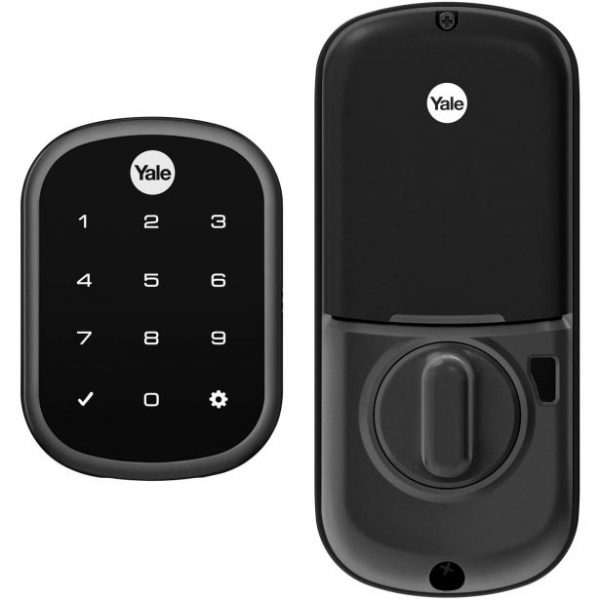 Yale Z-Wave Plus Key-Free Touchscreen Deadbolt Assure Lock® SL (Gen5), Black Suede